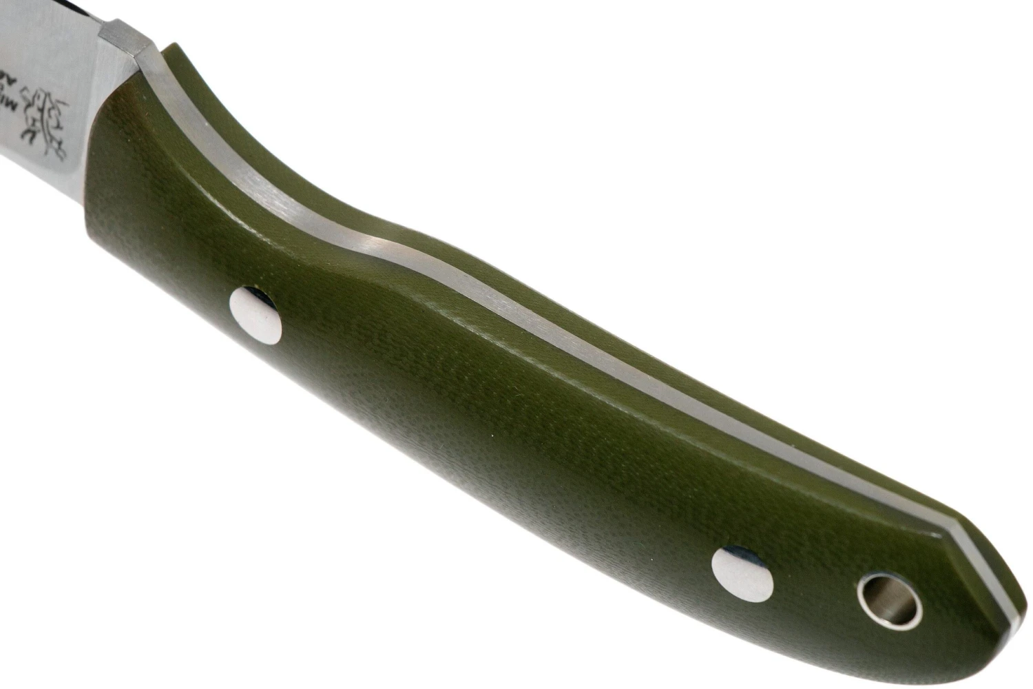 Casström Safari Olive G10 Cuchillo De Caza 10607 Leather Sheath, Alan Wood Design - Imagen 4