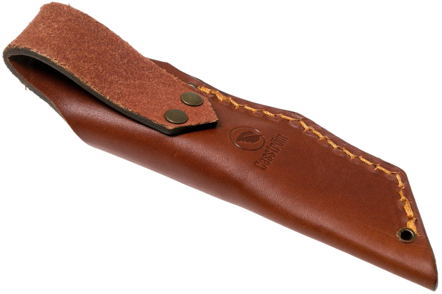 Casström Safari Olive G10 Cuchillo De Caza 10607 Leather Sheath, Alan Wood Design - Imagen 7