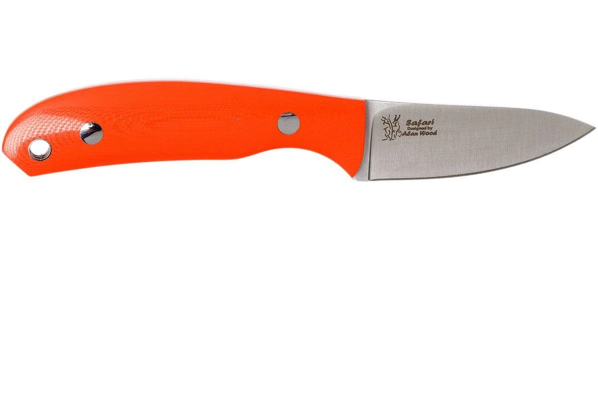 Casström Safari Orange G10 Cuchillo De Caza 10630, Alan Wood Design - Imagen 2