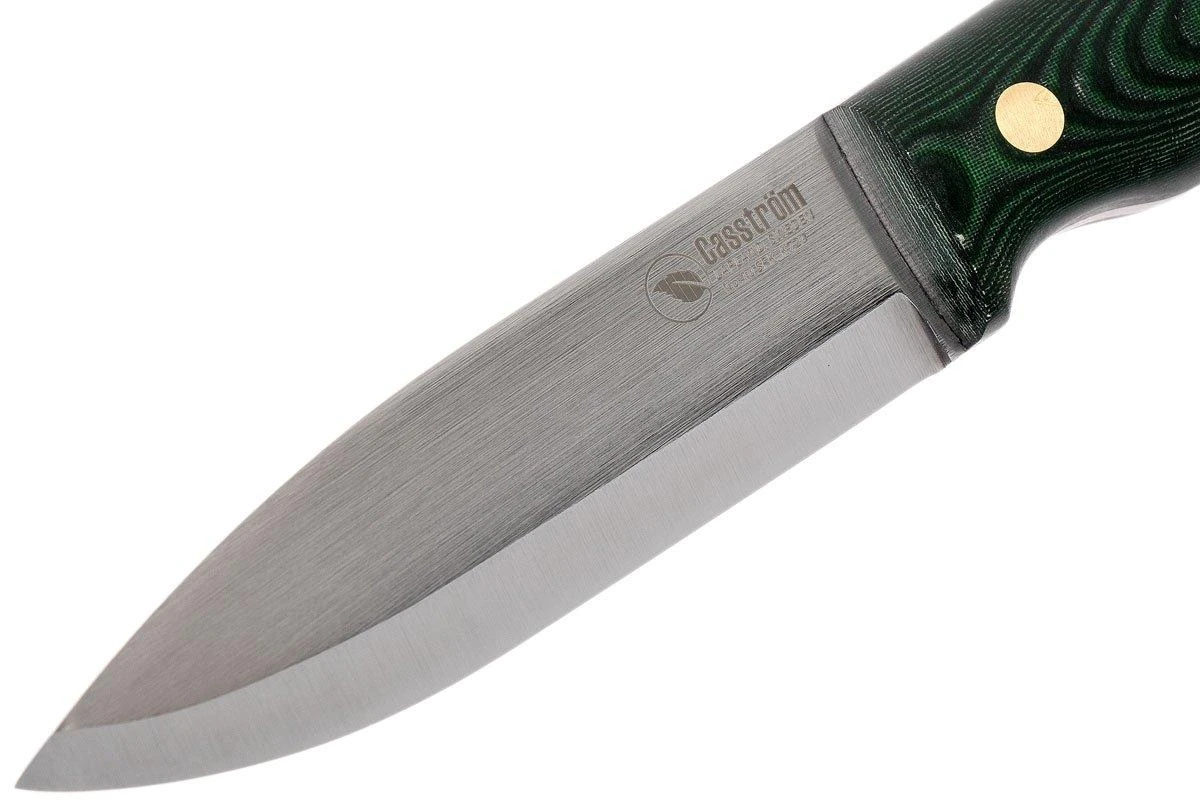 Casström No. 10 Swedish Forest Knife Green Micarta, K720 Scandi Grind 13103 - Imagen 3