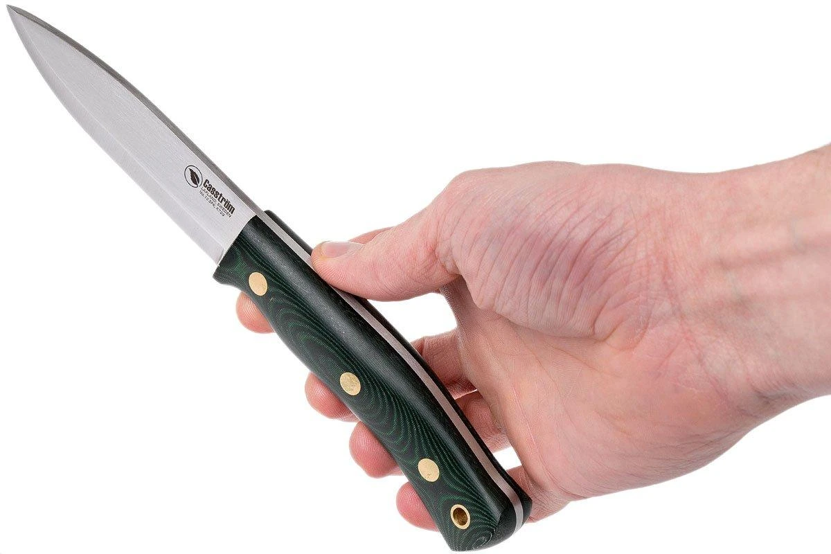 Casström No. 10 Swedish Forest Knife Green Micarta, K720 Scandi Grind 13103 - Imagen 6