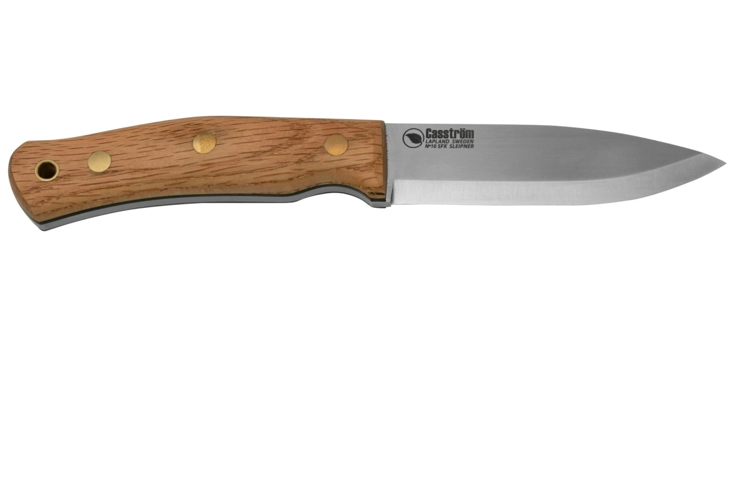 Casström No. 10 Swedish Forest Knife Oak, K720 Scandi Grind 13121 Con Yesquero - Imagen 2