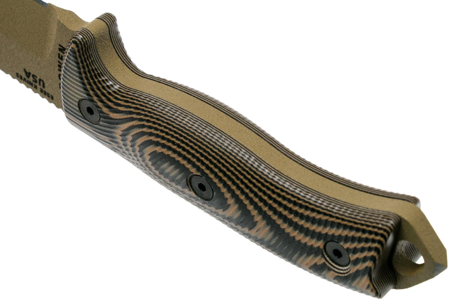 ESEE Model 5 Dark Earth Blade 3D Coyote-Black G10 Cuchillo De Supervivencia 5PDE-005 Funda De Kydex + Clip Plate - Imagen 4