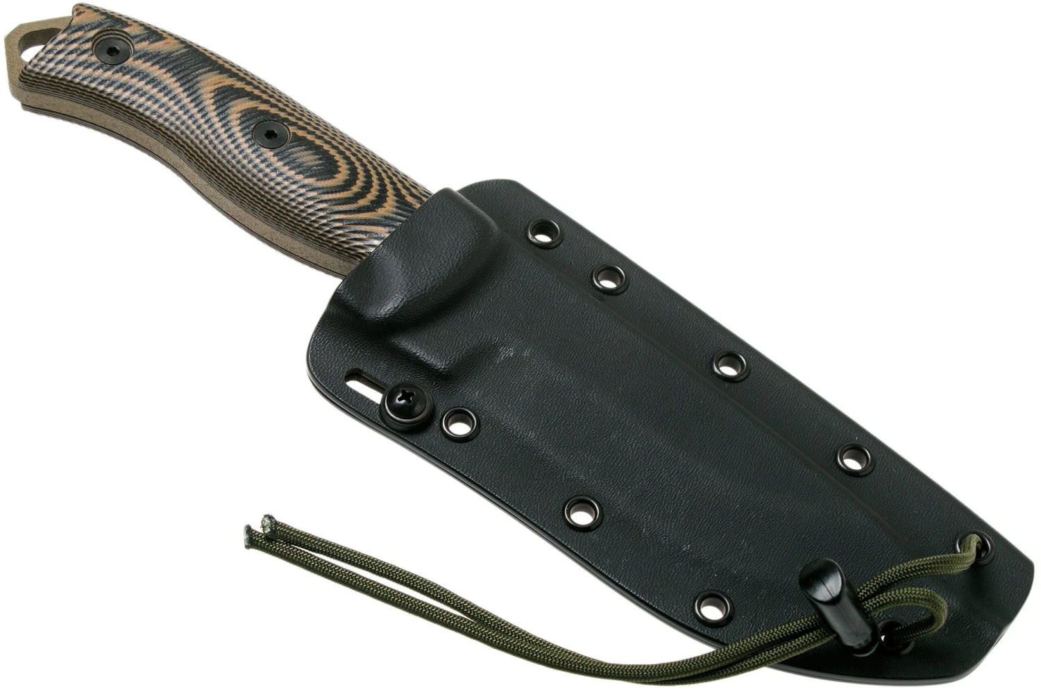 ESEE Model 5 Dark Earth Blade 3D Coyote-Black G10 Cuchillo De Supervivencia 5PDE-005 Funda De Kydex + Clip Plate - Imagen 6