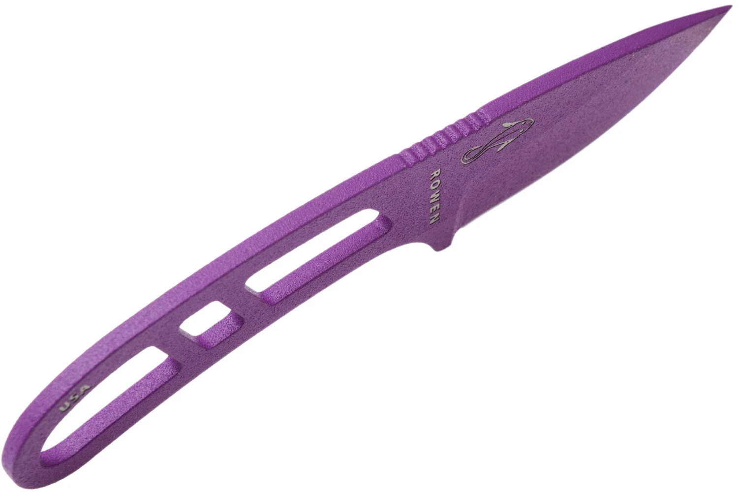 ESEE Candiru Purple CAN-PURP Cuchillo De Cuello Con Funda Blanca + Clip De Cinturón - Imagen 4