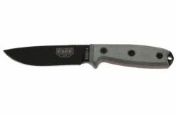 ESEE Model 4 Black Blade, Grey Handle 4P-KO Cuchillo De Supervivencia Sin Funda