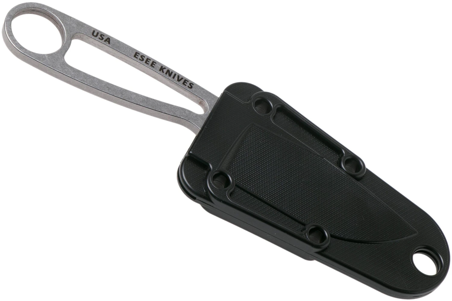 ESEE Izula Stainless IZULA-35V CPM S35VN Cuchillo De Cuello Con Funda Negra - Imagen 5