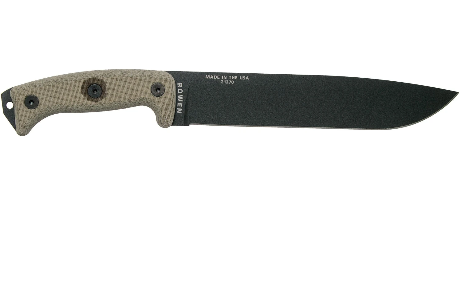 ESEE Junglas Tactical Gunsmoke Cuchillo De Supervivencia, Funda Kydex, Compatible Con MOLLE - Imagen 2
