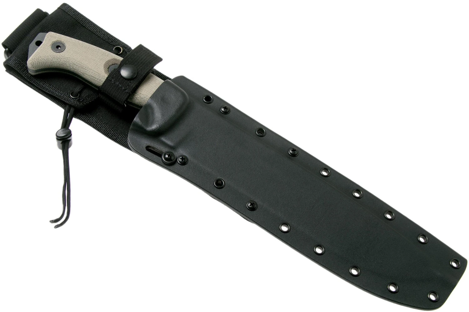 ESEE Junglas Tactical Gunsmoke Cuchillo De Supervivencia, Funda Kydex, Compatible Con MOLLE - Imagen 7