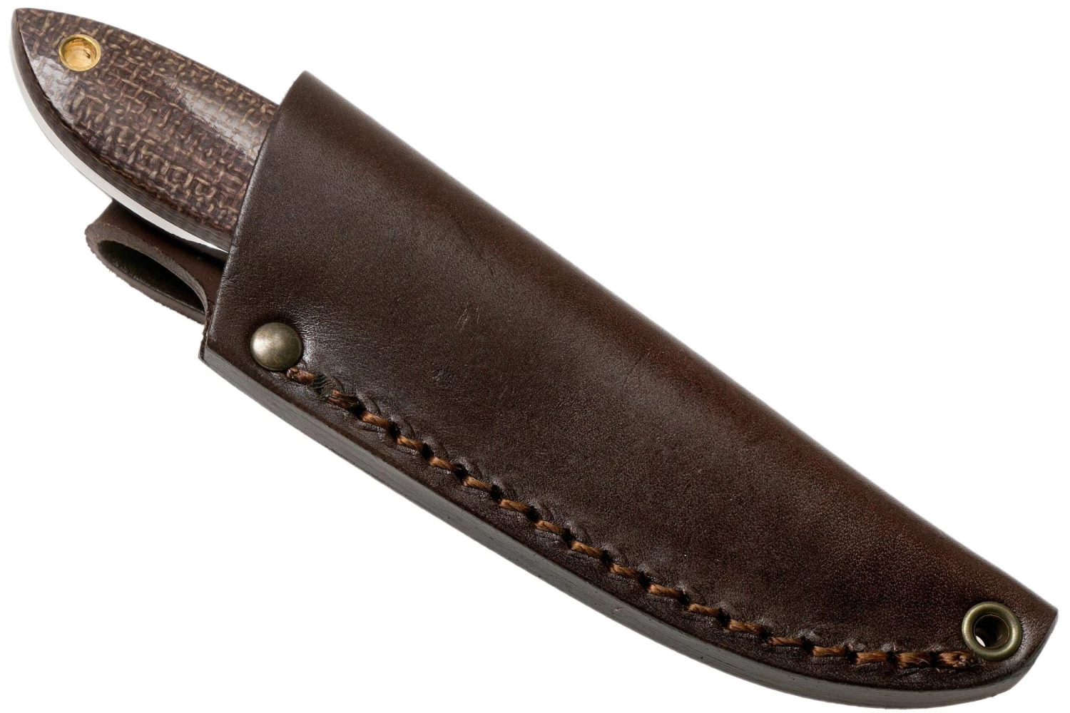 Brisa Bobtail 80, 036-L Flat Bison Micarta, Cuchillo De Caza - Imagen 6