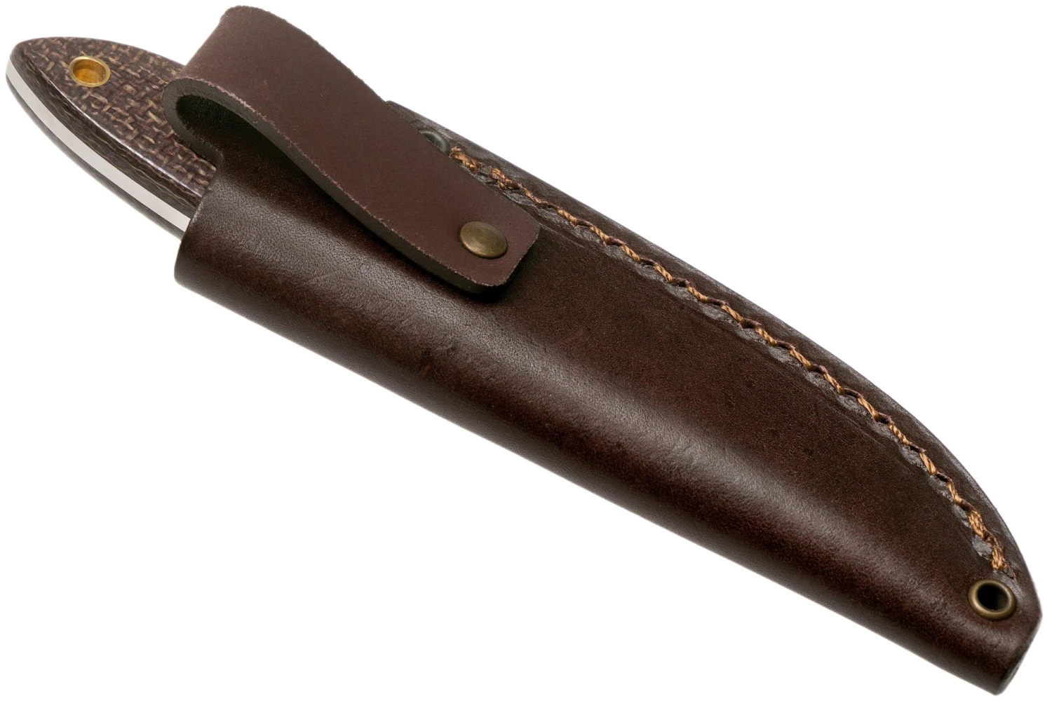 Brisa Bobtail 80, 036-L Flat Bison Micarta, Cuchillo De Caza - Imagen 7