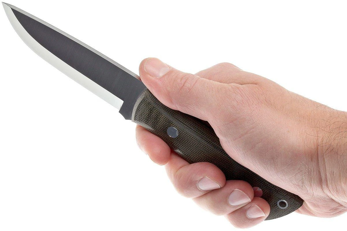 Brisa Trapper 95 - N690Co Scandi - Green Canvas Micarta - 2017 - Cuchillo Bushcraft - Imagen 6