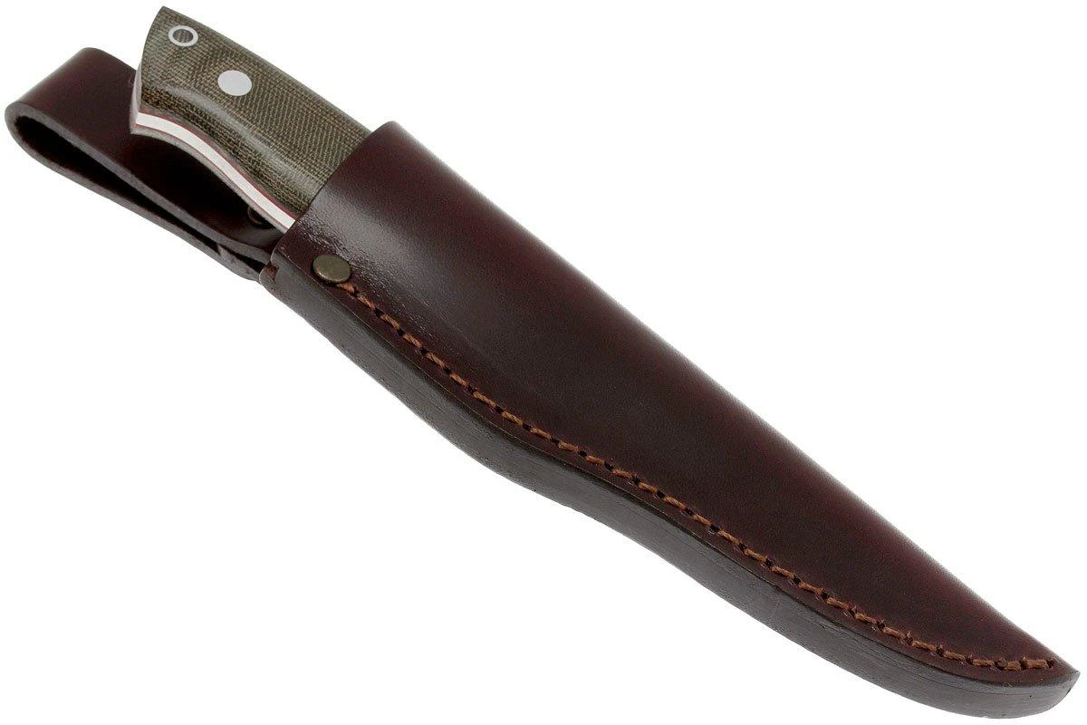 Brisa Trapper 95 - N690Co Scandi - Green Canvas Micarta - 2017 - Cuchillo Bushcraft - Imagen 7