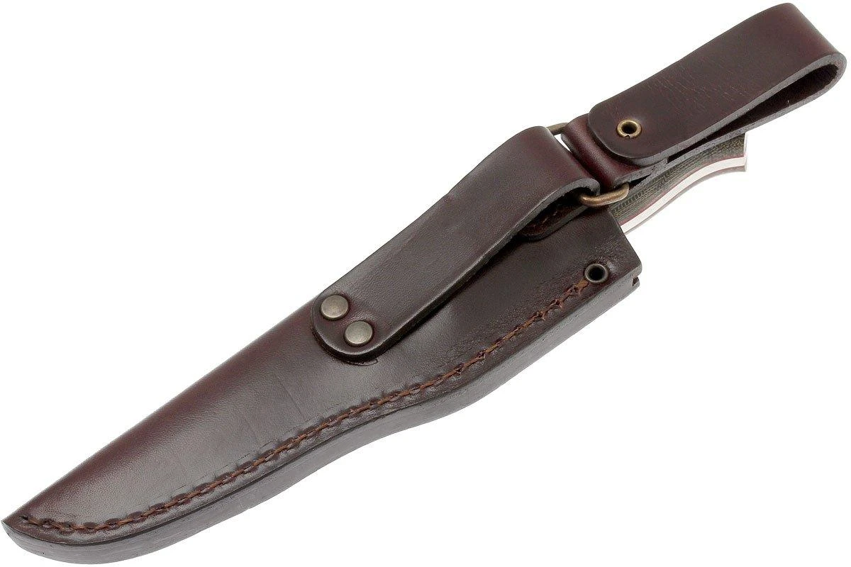 Brisa Trapper 95 - N690Co Scandi - Green Canvas Micarta - 2017 - Cuchillo Bushcraft - Imagen 8