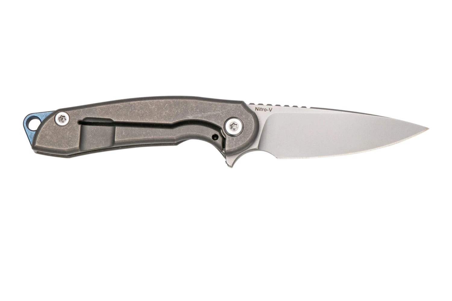 Ferrum Forge Micro Stinger Stonewashed Grey MCS-SW Navaja Llavero - Imagen 2