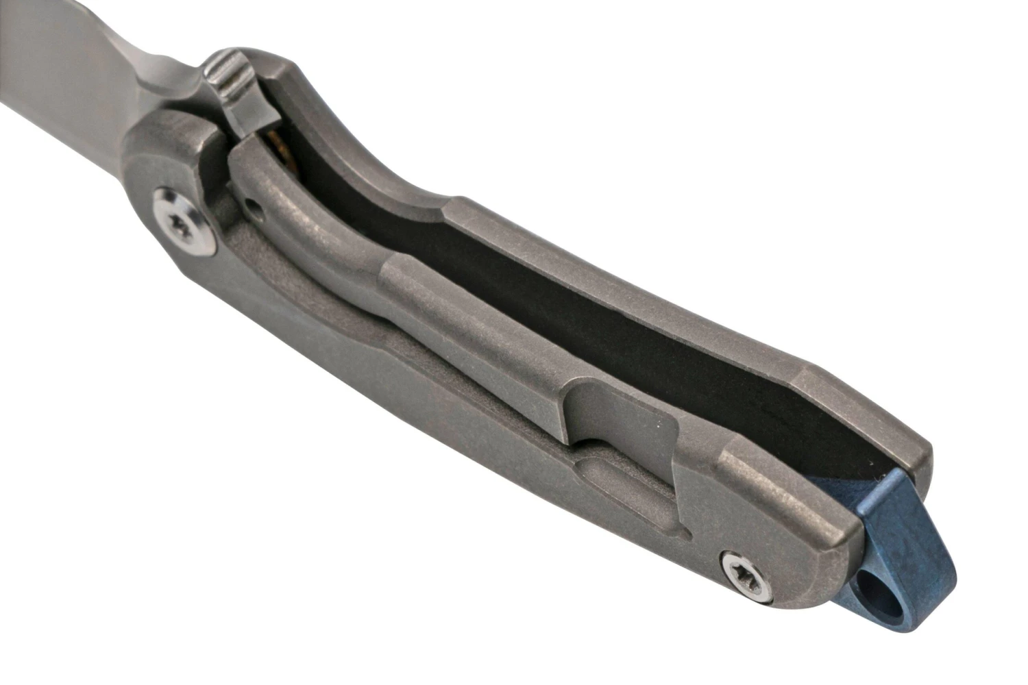 Ferrum Forge Micro Stinger Stonewashed Grey MCS-SW Navaja Llavero - Imagen 5