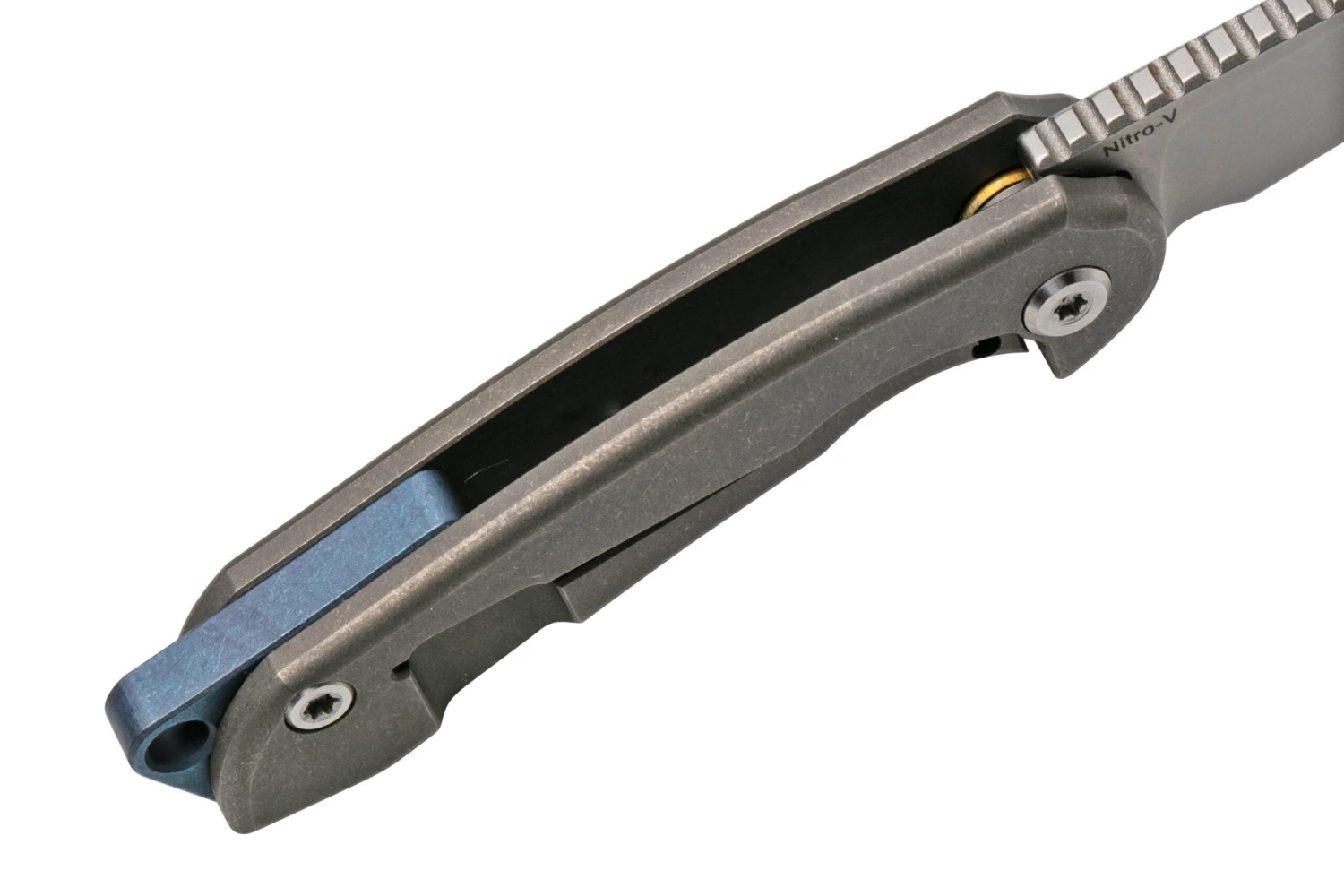 Ferrum Forge Micro Stinger Stonewashed Grey MCS-SW Navaja Llavero - Imagen 6