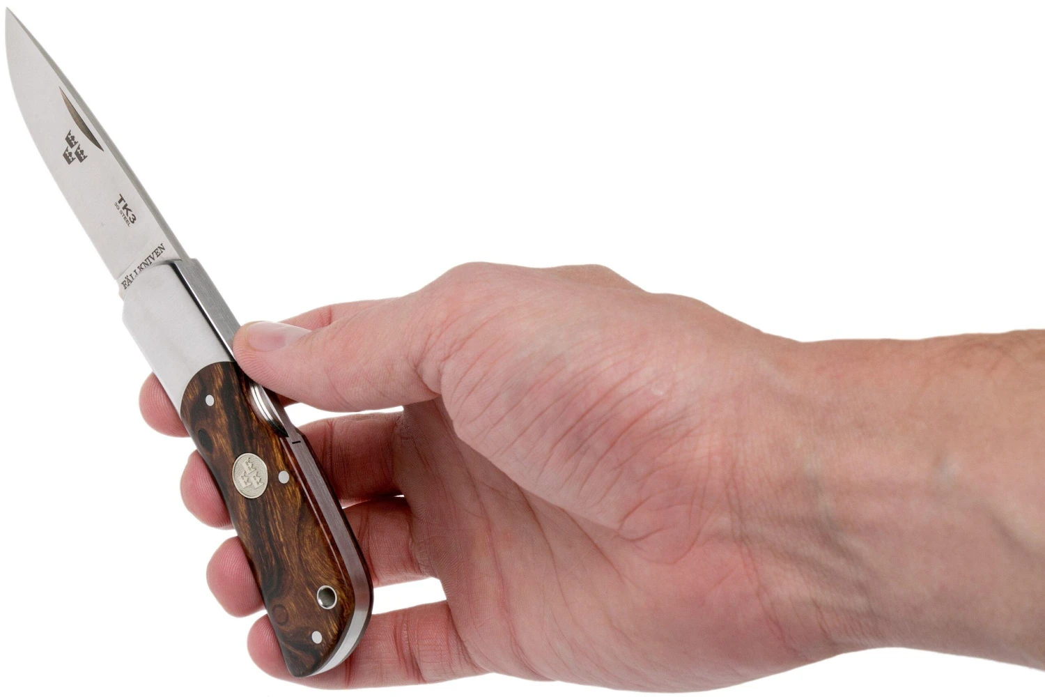 Fällkniven TK3 TRE Kronor Desert Ironwood TK3ic Cuchillo De Caballero - Imagen 8