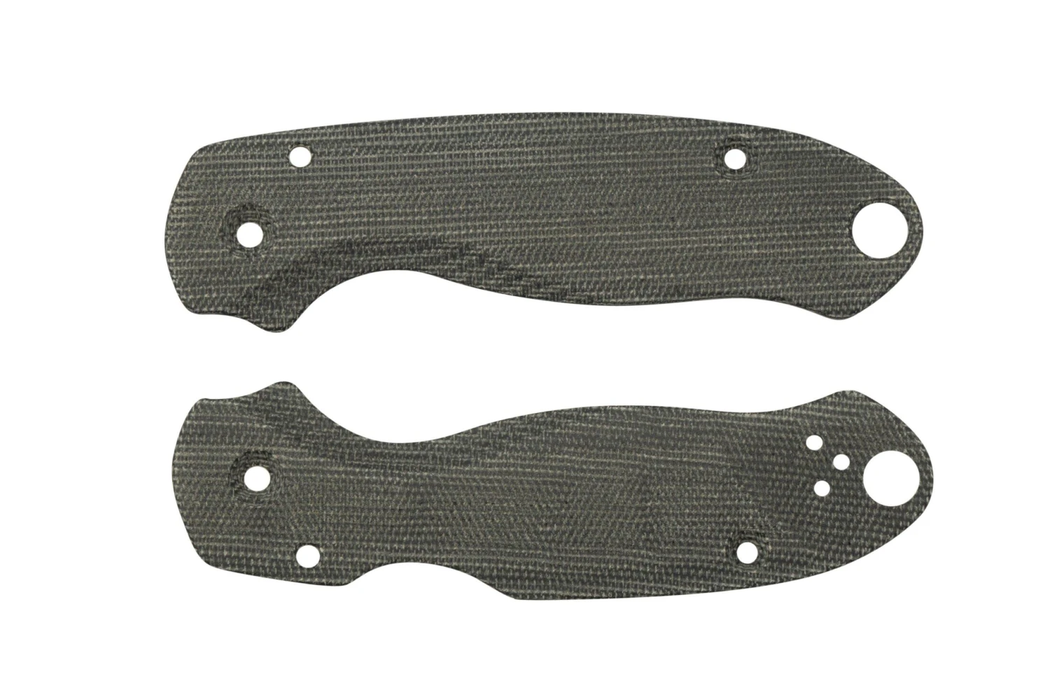 Flytanium Spyderco Para 3 Cachas, Lotus Black Canvas Micarta