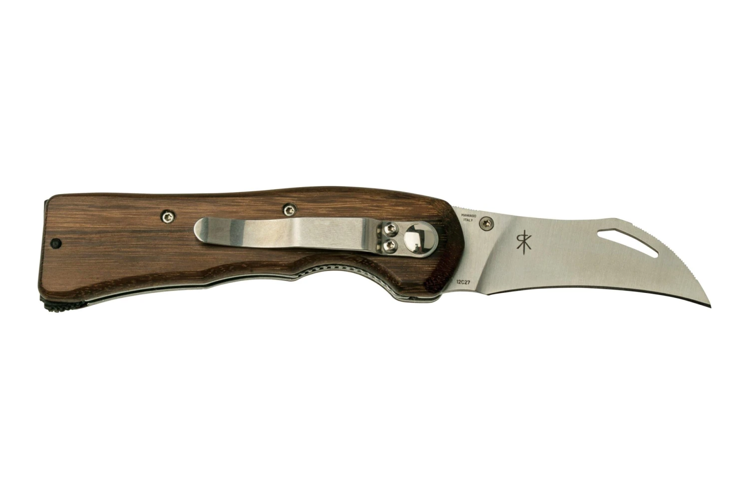 Fox Knives Spora Mushroom Satin Eucalyptus FX-409, Cuchillo Para Setas - Imagen 2