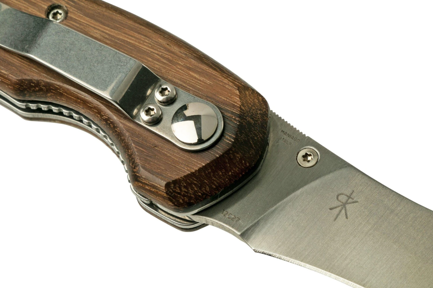 Fox Knives Spora Mushroom Satin Eucalyptus FX-409, Cuchillo Para Setas - Imagen 7