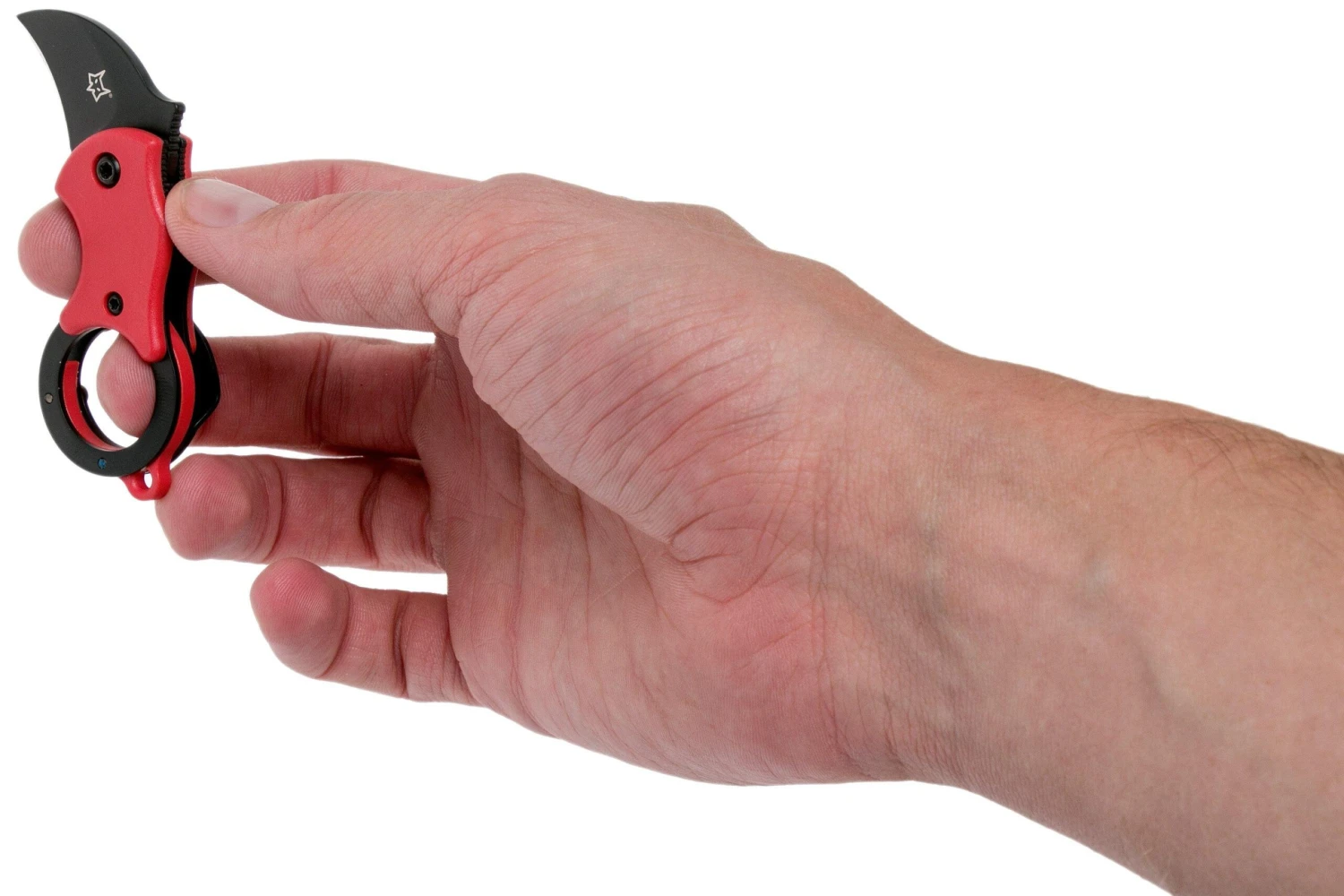 Fox Mini-KA FX-535RB Red & Black, Navaja Llavero Karambit - Imagen 7