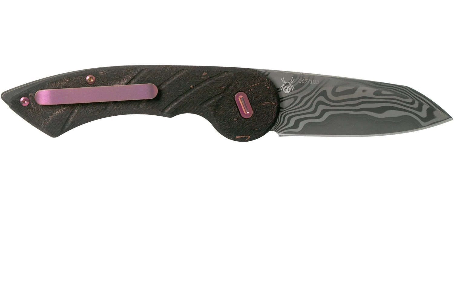 Fox Knives Radius FX-550 DCFR Damacore Space Coral Carbon Fibre Limited Edition Navaja - Imagen 2