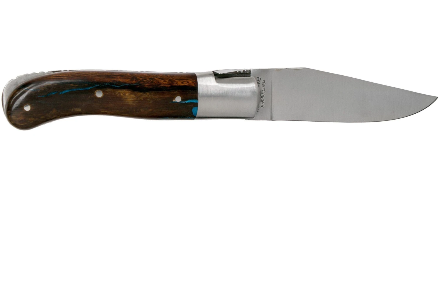Fontenille Pataud Gentleman 10.5 Cm L8HBF Blue Hybrid Ironwood Navaja - Imagen 2