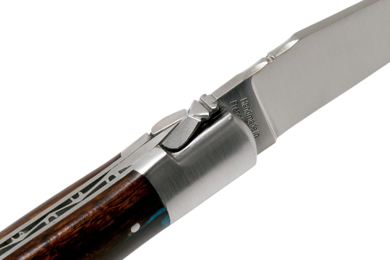 Fontenille Pataud Gentleman 10.5 Cm L8HBF Blue Hybrid Ironwood Navaja - Imagen 6