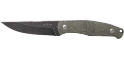 GiantMouse GMF2-P-G Green Canvas Micarta, PVD, Cuchillo Fijo, Ansø En Voxnaes Design