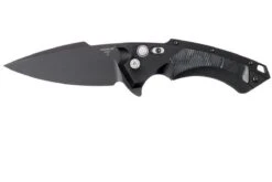 Hogue X5 4 Spearpoint 34559 Buttonlock Flipper Navaja, Black Finish"