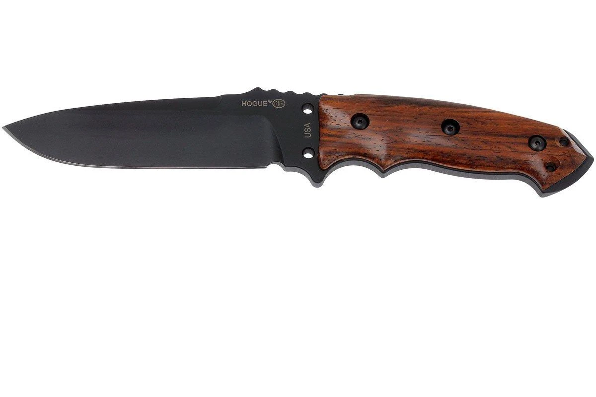 Hogue EX-F01 5.5" Drop Point A2, Mango Cocobolo, Funda Negra 35176 - Imagen 3