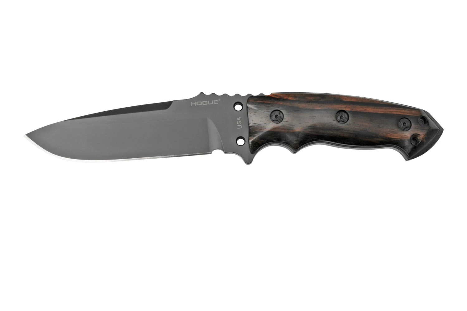 Hogue EX-F01 5.5" Drop Point A2, Mango Cocobolo, Funda Negra 35176 - Imagen 2