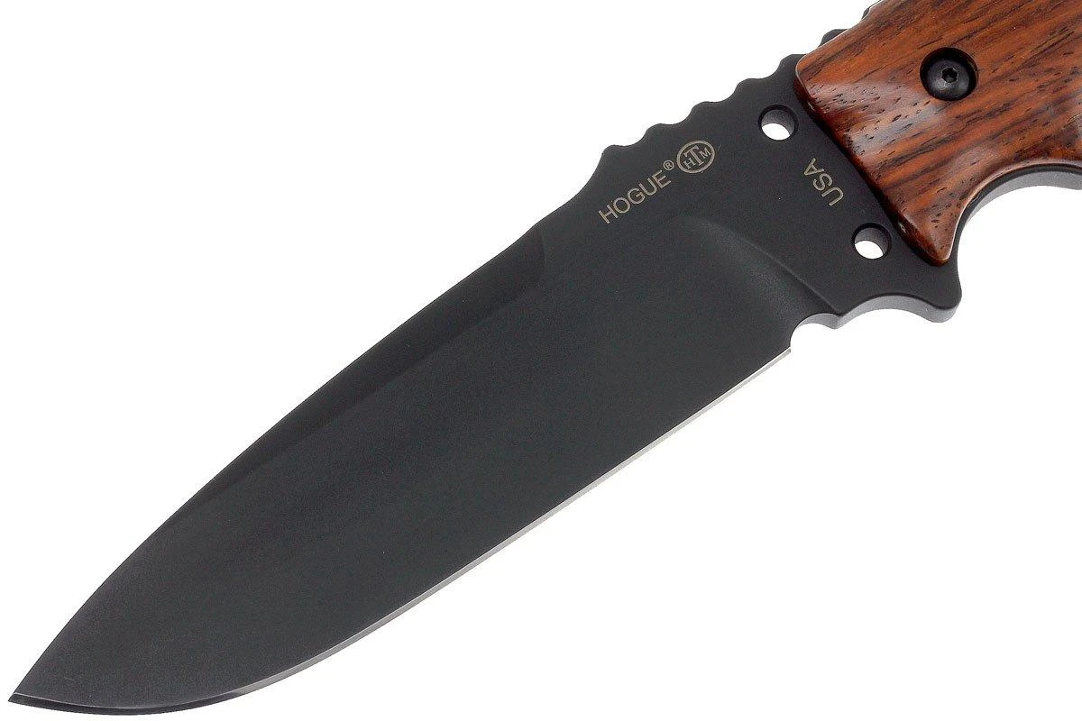 Hogue EX-F01 5.5" Drop Point A2, Mango Cocobolo, Funda Negra 35176 - Imagen 5