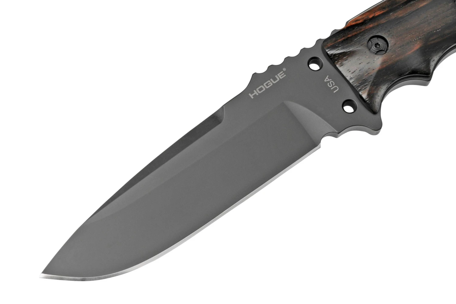 Hogue EX-F01 5.5" Drop Point A2, Mango Cocobolo, Funda Negra 35176 - Imagen 6