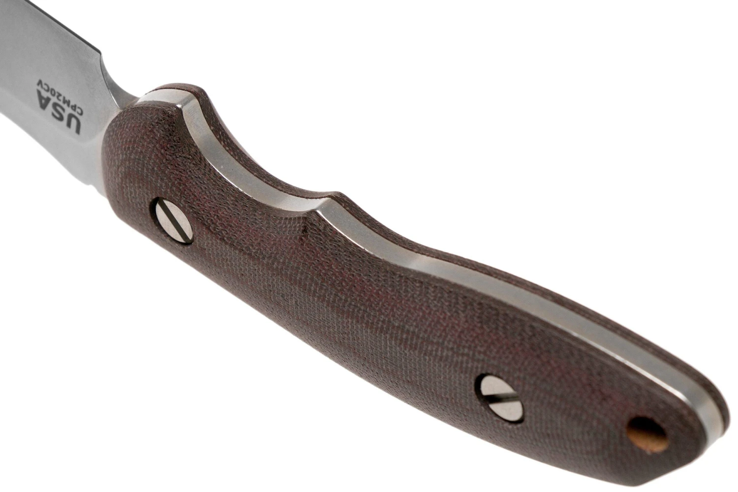 Rick Hinderer The Emmett, CPM 20CV, Burgundy Micarta Cuchillo De Caza - Imagen 5