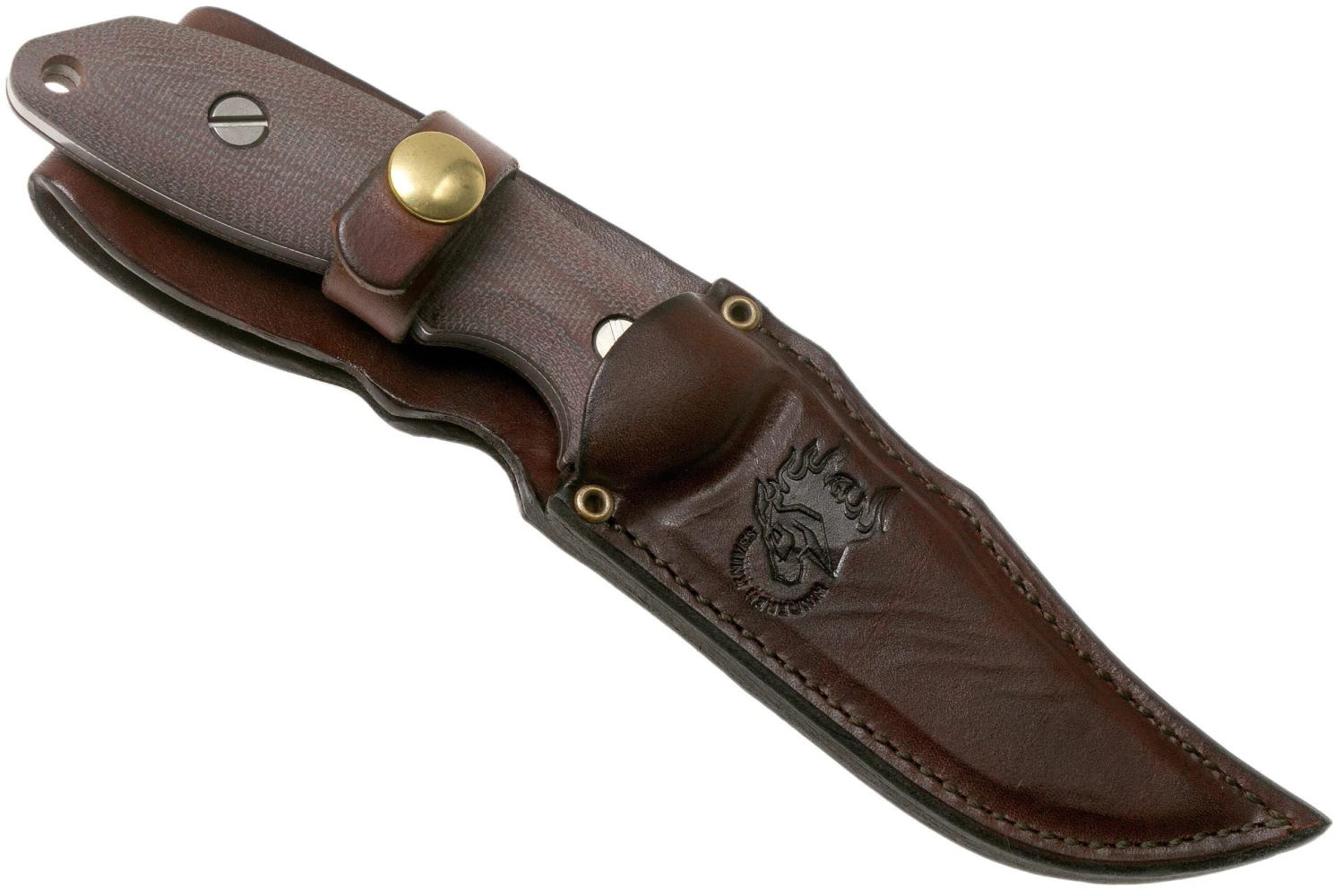 Rick Hinderer The Emmett, CPM 20CV, Burgundy Micarta Cuchillo De Caza - Imagen 6