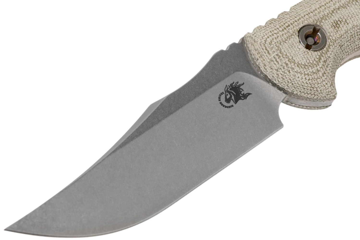 Rick Hinderer The Emmett, CPM 20CV, Green Micarta Cuchillo De Caza - Imagen 3