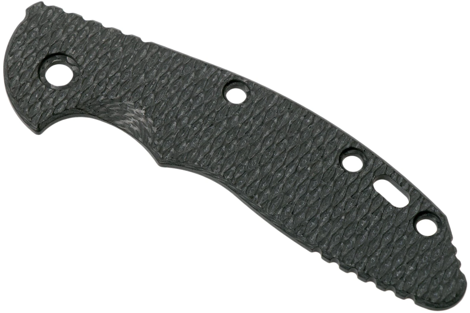 Rick Hinderer XM-18 3,5” Placa Del Mango, Textured Carbon Fibre