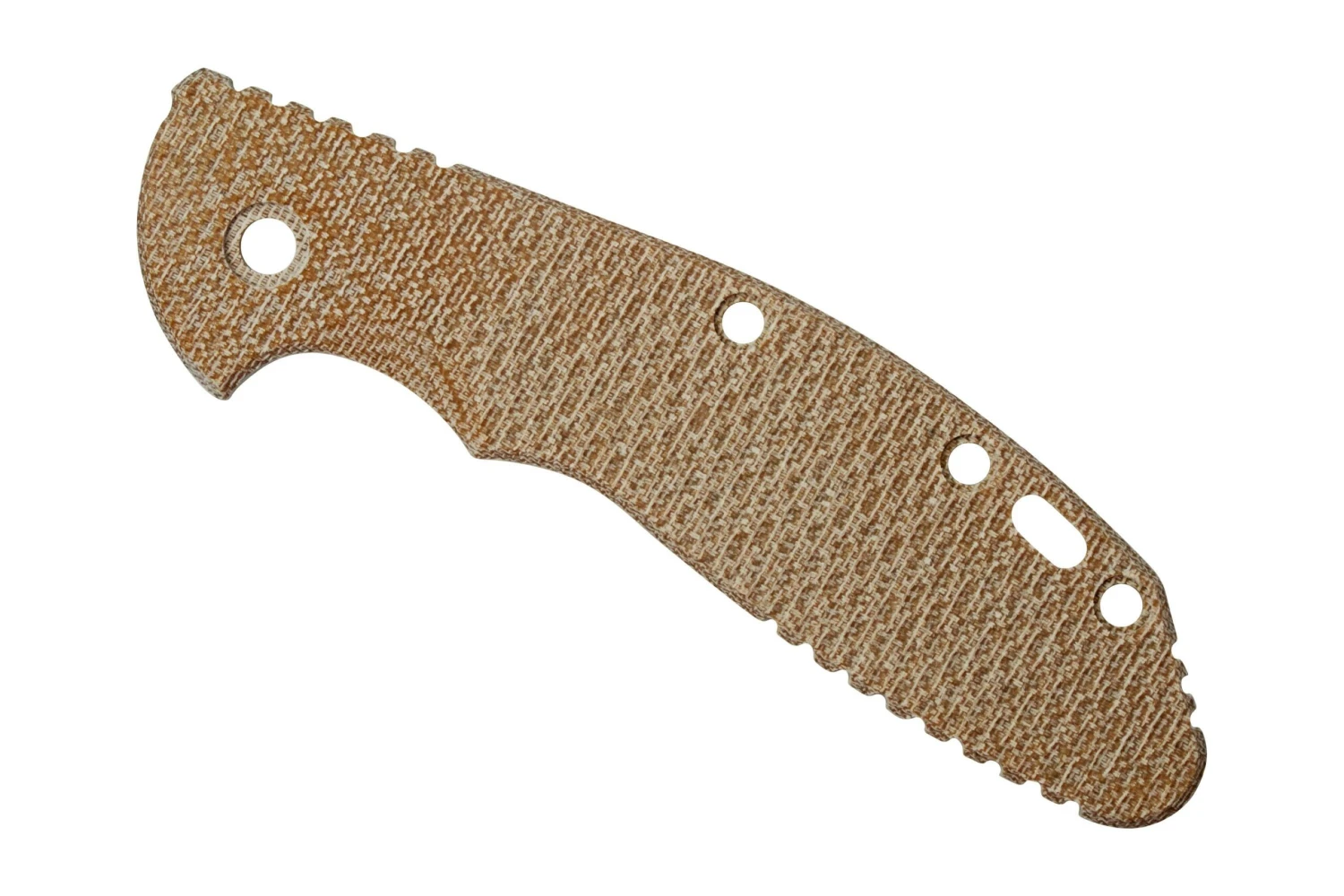 Rick Hinderer XM24 Cacha, Textured Natural Canvas Micarta