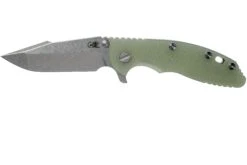 Rick Hinderer XM-18 3.5 Harpoon Spanto S35VN, Translucent Green G10 Navaja"