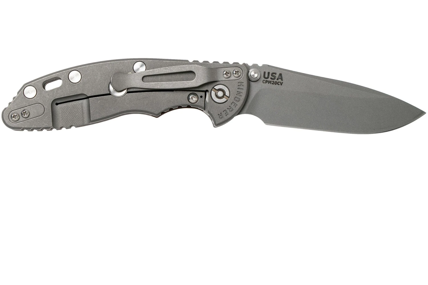 Rick Hinderer XM18 3,5” Non-Flipper Spearpoint Working Finish, Flat Dark Earth G10 - Imagen 2