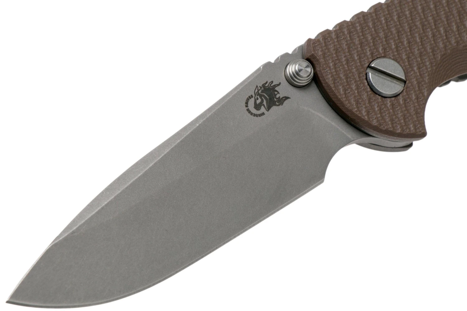 Rick Hinderer XM18 3,5” Non-Flipper Spearpoint Working Finish, Flat Dark Earth G10 - Imagen 3