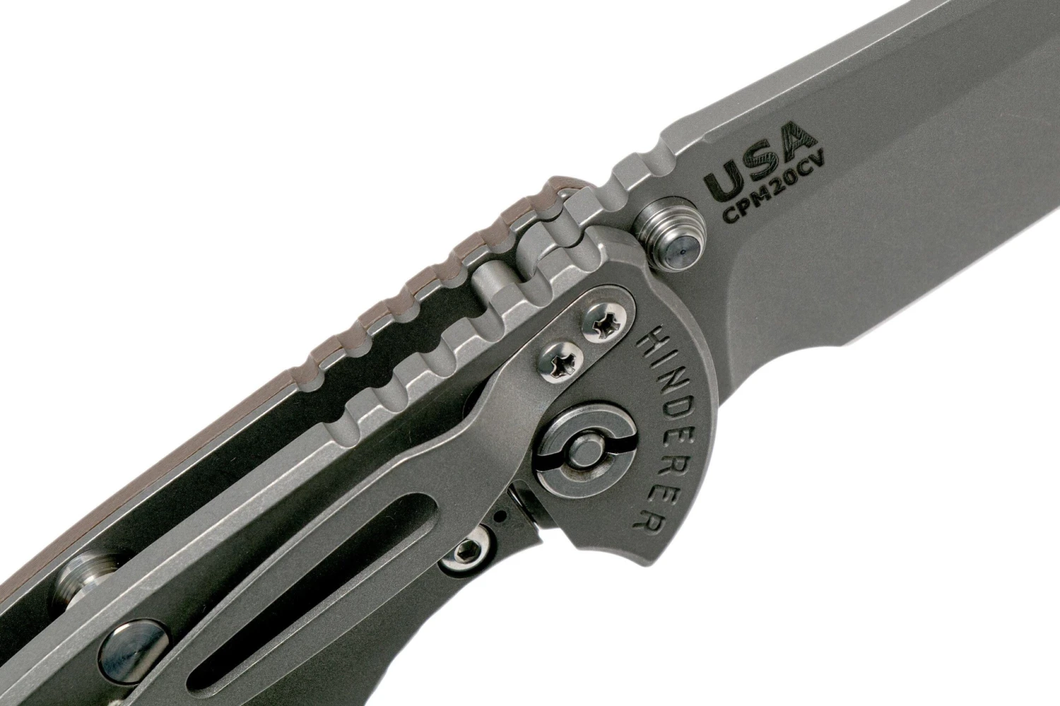 Rick Hinderer XM18 3,5” Non-Flipper Spearpoint Working Finish, Flat Dark Earth G10 - Imagen 6