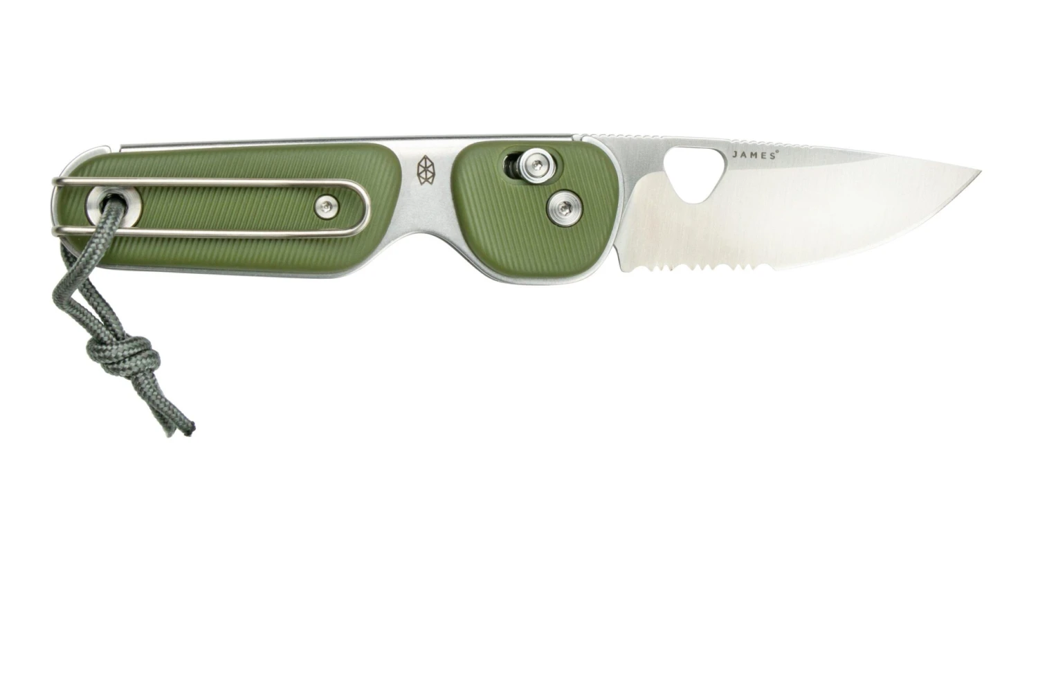 The James Brand The Redstone OD Green, Stainless Serrated KN118169-01 Navaja - Imagen 4