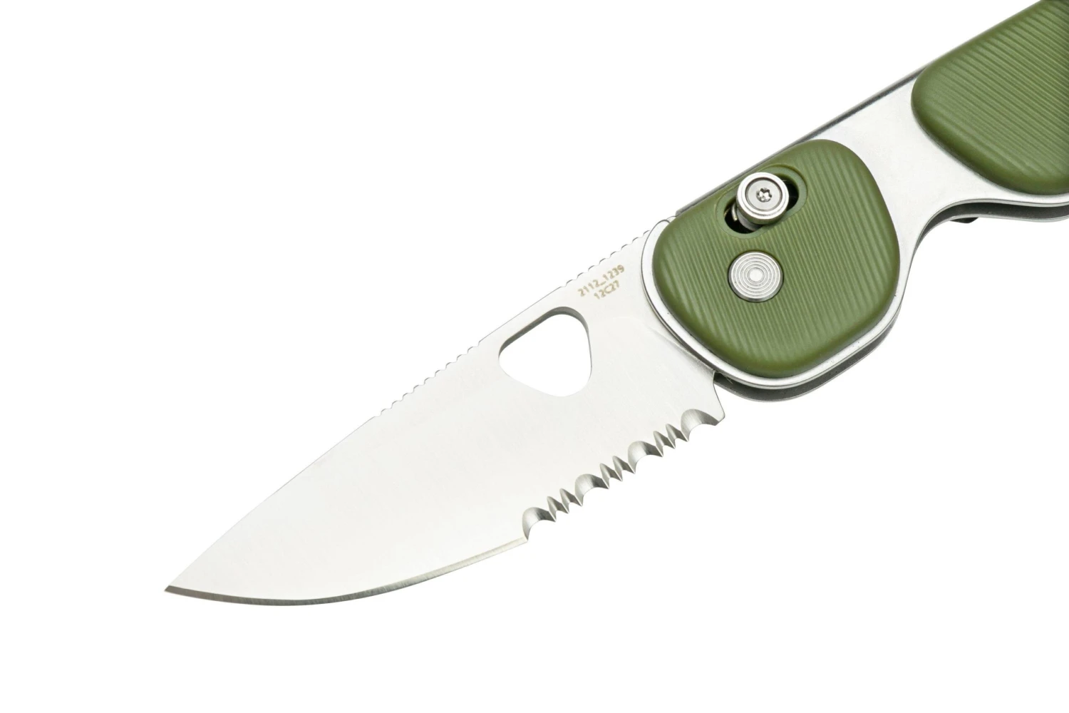 The James Brand The Redstone OD Green, Stainless Serrated KN118169-01 Navaja - Imagen 5