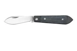 Jack Wolf Low Drag Jack DRAG-01-BLK, Black Canvas Micarta, Navaja Slipjoint