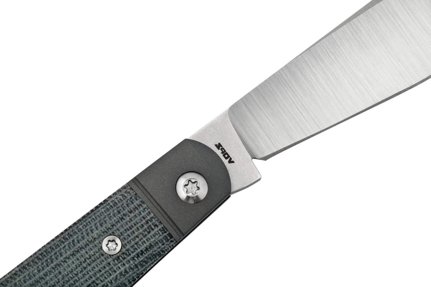 Jack Wolf Low Drag Jack DRAG-01-BLK, Black Canvas Micarta, Navaja Slipjoint - Imagen 5