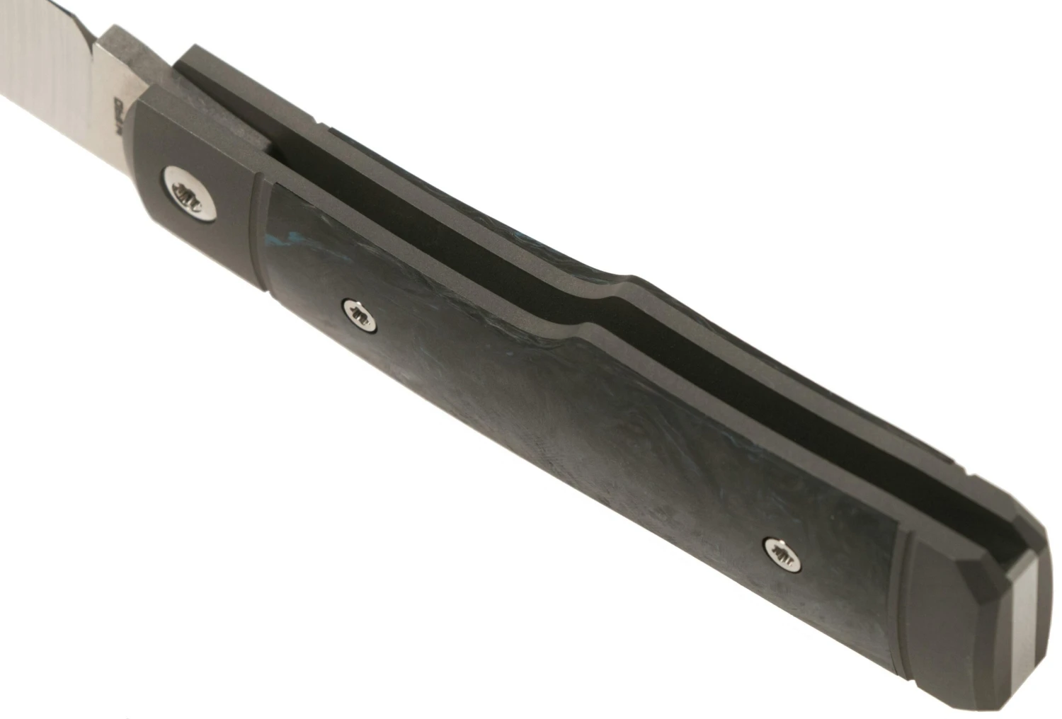 Jack Wolf Sharpshooter Jack, Blue Fat Carbon SHSH-FC Navaja Slipjoint - Imagen 4