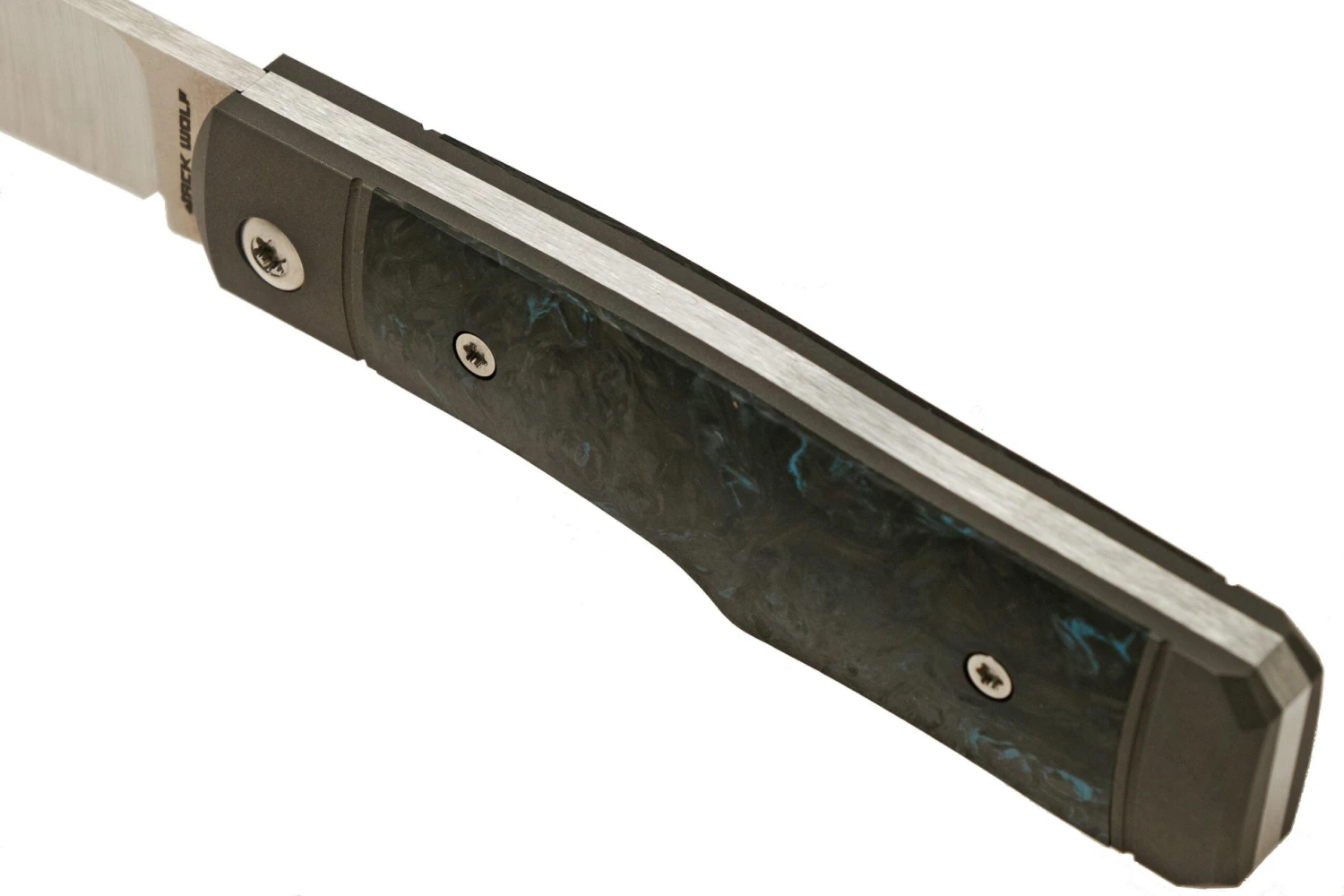 Jack Wolf Sharpshooter Jack, Blue Fat Carbon SHSH-FC Navaja Slipjoint - Imagen 6